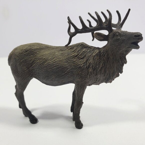 New Ray Elk 3" Vintage Figure Wildlife Brown Plastic - Picture 11 of 16